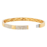 18K Yellow Gold 2.00ctw Diamond Bangle