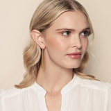 18K Yellow Gold Hoops Earrings