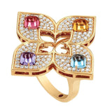 18K Rose Gold 0.85ctw Diamond Right Hand Ring
