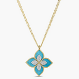 18K Rose Gold 0.75ctw Diamond Pendant Necklace