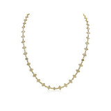 18K Yellow Gold 0.09ctw Diamond Charm Necklace