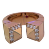 18K Rose Gold 0.38ctw Diamond Right Hand Ring