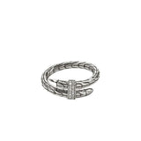 14K Rose Gold 0.08ctw Diamond Right Hand Ring