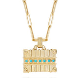 14K Yellow Gold ctw Diamond Pendant Necklace