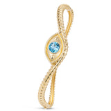 14K Yellow Gold 0.80ctw Diamond Bangle