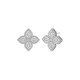 18K White Gold 0.90ctw Diamond Studs Earrings