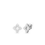18K White Gold 0.05ctw Gemstone Studs Earrings
