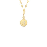 18K Yellow Gold 0.25ctw Diamond Pendant Necklace