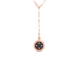 18K Rose Gold 1.63ctw Diamond Chain Necklace