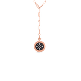 18K Rose Gold 1.28ctw Diamond Chain Necklace