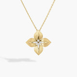 18K Yellow Gold 0.17ctw Diamond Necklace