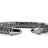 John Hardy Sterling Silver  0.25ctw Diamond Cuff Bracelet