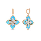18K Rose Gold 1.53ctw Diamond Earring Jacket