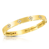 18K Yellow Gold 0.45ctw Diamond Bangle