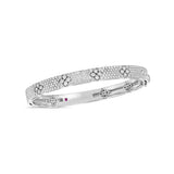 18K White Gold 2.20ctw Diamond Bangle