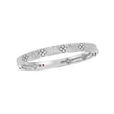 18K White Gold 2.20ctw Diamond Bangle