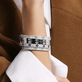 18K White Gold 1.75ctw Diamond Bangle