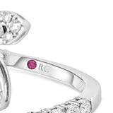 18K White Gold 2.90ctw Diamond Fashion Ring