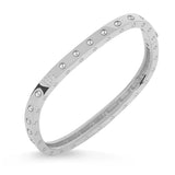 18K White Gold 0.07ctw Diamond Bangle