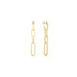18K Yellow Gold 0.21ctw Diamond Earring Jacket Earring