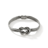 Sterling Silver Silver  Love Knot Chain Bracelet