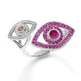 18K Yellow Gold 0.17ctw Gemstone Pinky Ring