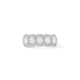 18K White Gold 2.89 ctw Diamond Halfway Ring