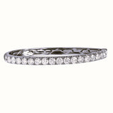 18K White Gold 6.24ctw Diamond Bangle