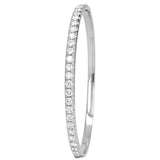 18K White Gold 3.75ctw Diamond Bangle