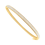 18K Yellow Gold 1.00ctw Diamond Bangle