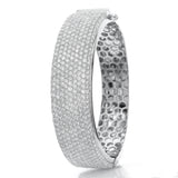 18K White Gold 14.00ctw Diamond Bangle