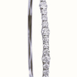 18K White Gold 3.00ctw Diamond Bangle