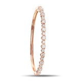 18K Yellow Gold 3.00ctw Diamond Bangle