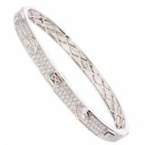 18K White Gold 1.10ctw Diamond Bangle