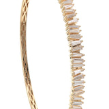 18K Yellow Gold 3.00ctw Diamond Bangle