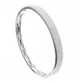 18K White Gold 2.50ctw Diamond Bangle