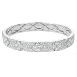 18K White Gold 5.25ctw Diamond Bangle