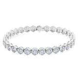 18K White Gold 9.75ctw Diamond Cuff Bracelet