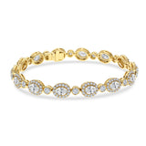 18K White Gold 3.10ctw Diamond Bangle