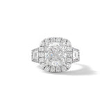 18K White Gold 4.46ctw Diamond Solitaire Ring