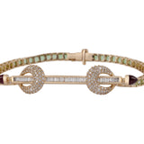 18K Yellow Gold 1.09ctw Diamond Bangle