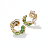 18K Yellow Gold 0.55ctw Hoops Earrings