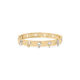 14K Yellow Gold 0.07ctw Diamond Bangle