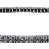 18K Black Rhodium 2.65ctw Diamond Bangle