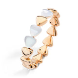 18K Rose Gold 11.75ctw Mother of Pearl Bangle