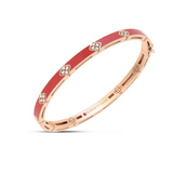 18K Rose Gold 4.18ctw Diamond Bangle
