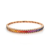 18K Rose Gold 1.00ctw Bangle Bracelet