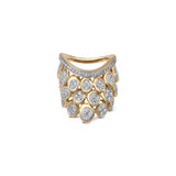 14K Yellow Gold 0.68ctw Diamond Right Hand Ring