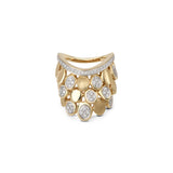 14K Yellow Gold 0.35ctw Diamond Right Hand Ring