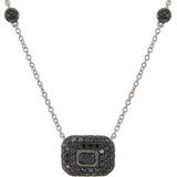 18K White Gold 2.20ctw Diamond Pendant Necklace